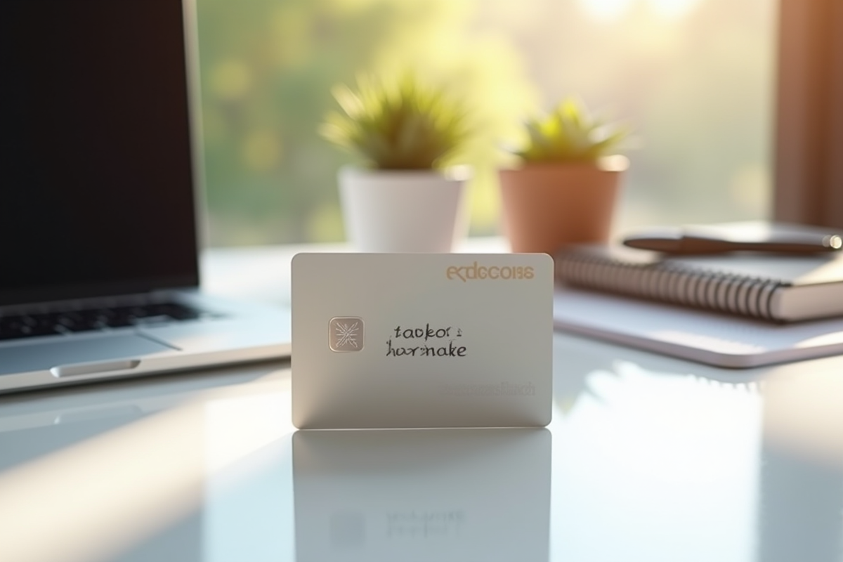 Carte cadeau Kadeos Infini sur un bureau ensoleille avec accessoires